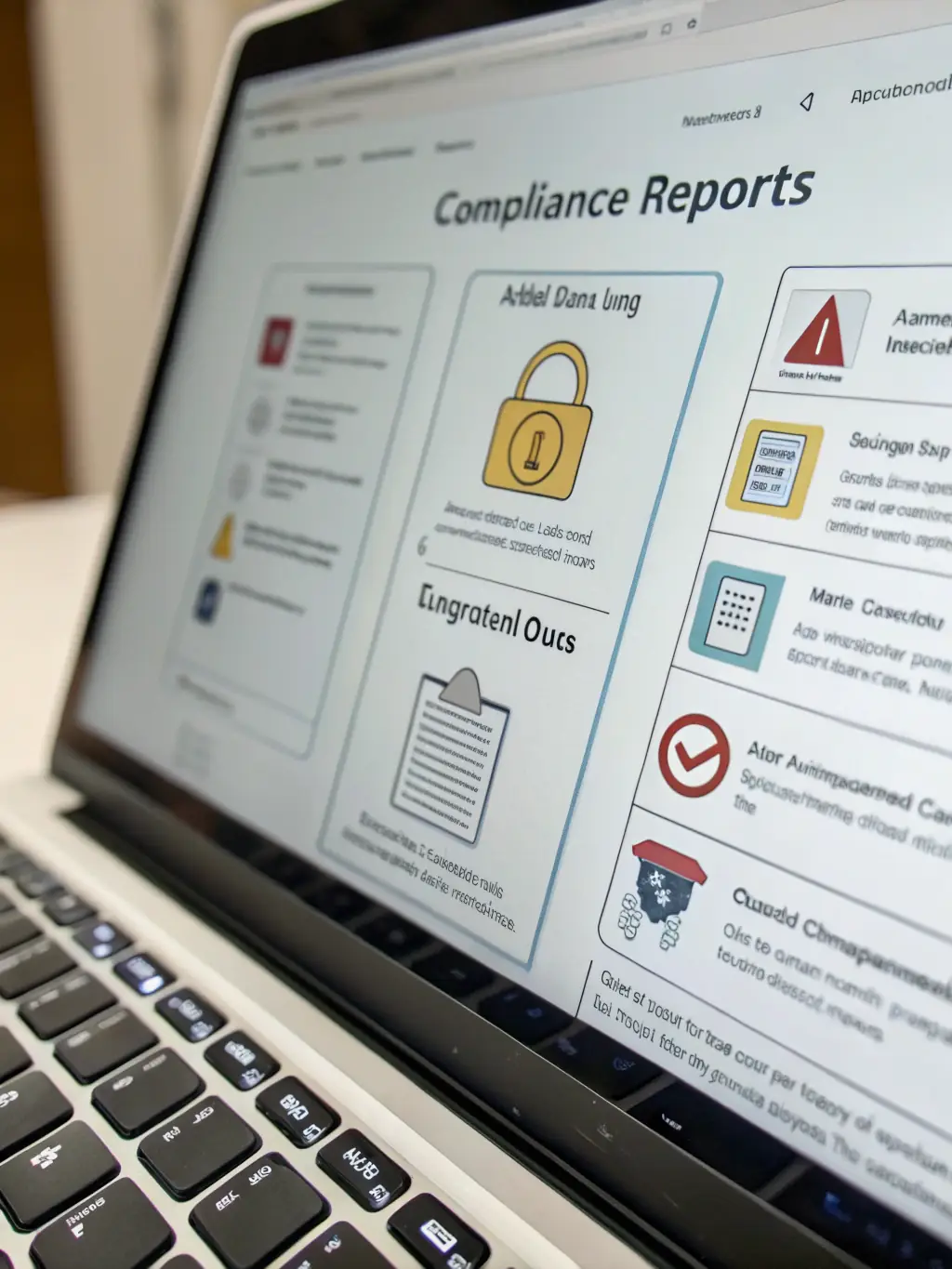 A digital representation of a compliance form being submitted online, with secure encryption symbols, highlighting the security and efficiency of the compliance form services.
